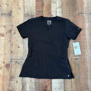 NEW Barco One black scrub top women's -S